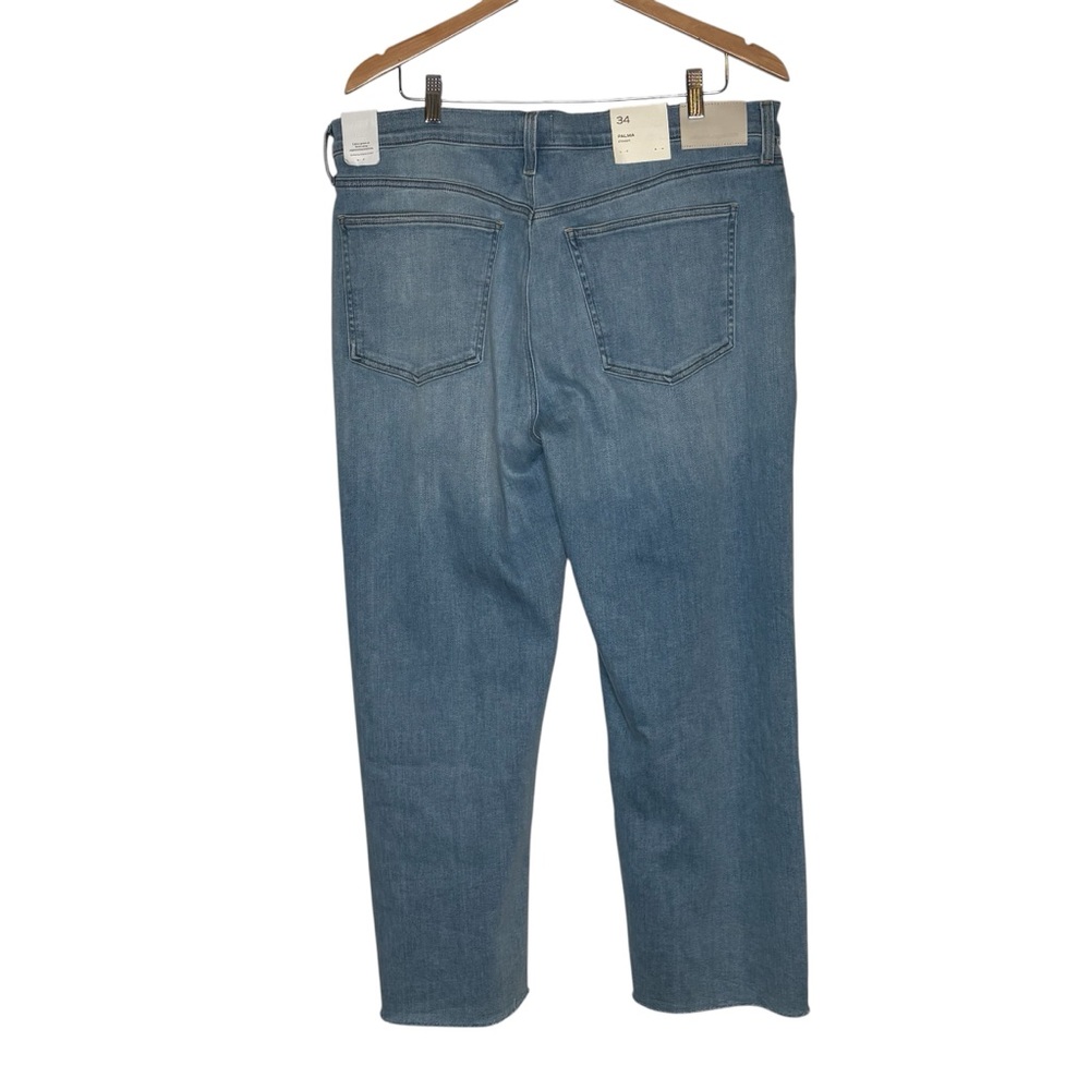 NWT Citizens of Humanity Palma High Rise Straight Leg Jeans Lisbon 34 Raw Hem - Picture 5 of 16
